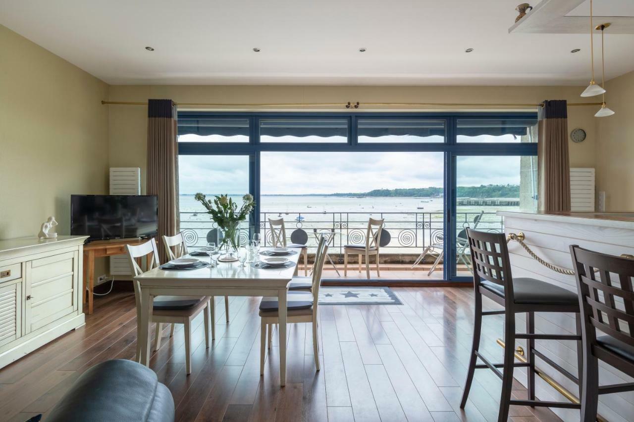 La Bisquine - Appt Pour 4 Avec Vue Mer Cancale Bagian luar foto